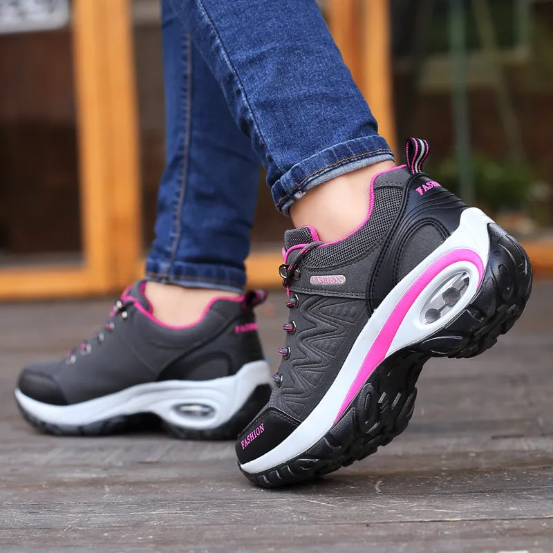2024 New Air Cushion Shoes Air Cushion Running Shoes Women's Elevated Soft Sole Shock Absorbing Sports Versatile Thick Sole Casual Shoes