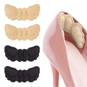 4 Pairs Heel Grips, Shoe Inserts for Shoes Too Big Anti-Blister Heel Cushion Pads Heel Protectors, Heel Grips for Ladies Shoes, Shoe Heel Inserts for Women Men