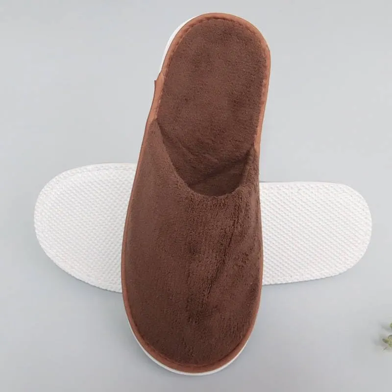 A to Z PRO 12 Pairs disposable slippers for Guests, Ideal for Hotel, Home Indoor/Outdoor Use, Non-Slip, Washable & Reusable, Fits US Men Size 10, Women 11, Perfect for Travel, Bridesmaid, Wedding
