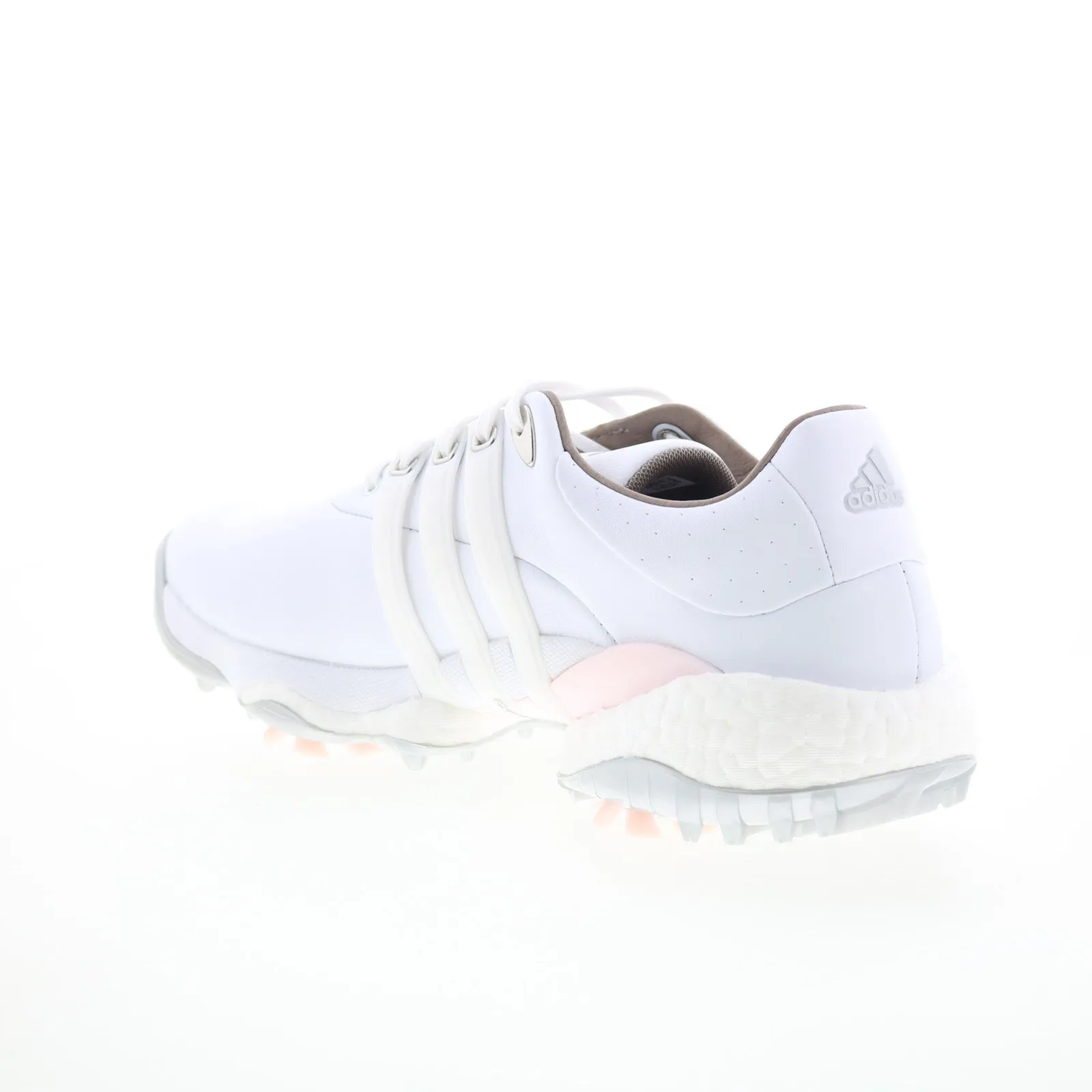 Adidas Tour360 22 GV9662 Womens White Leather Lace Up Athletic Golf Shoes
