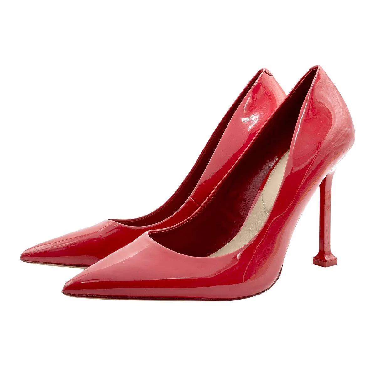 Aldo Pump High-Heel Shoes Patent Leather Red Colour For Women
