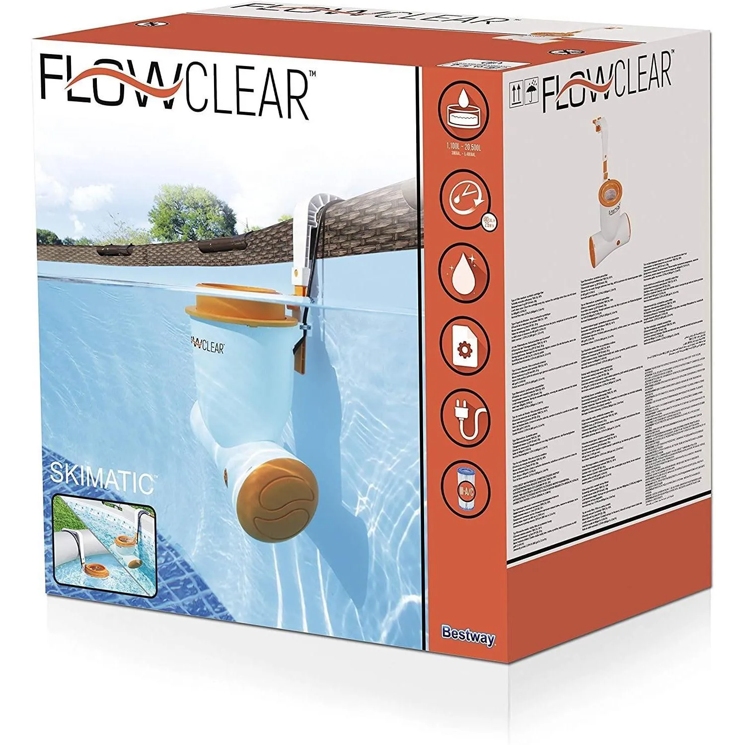 Bestway Flowclear 680Gal Skimatic Pool Filter Pump