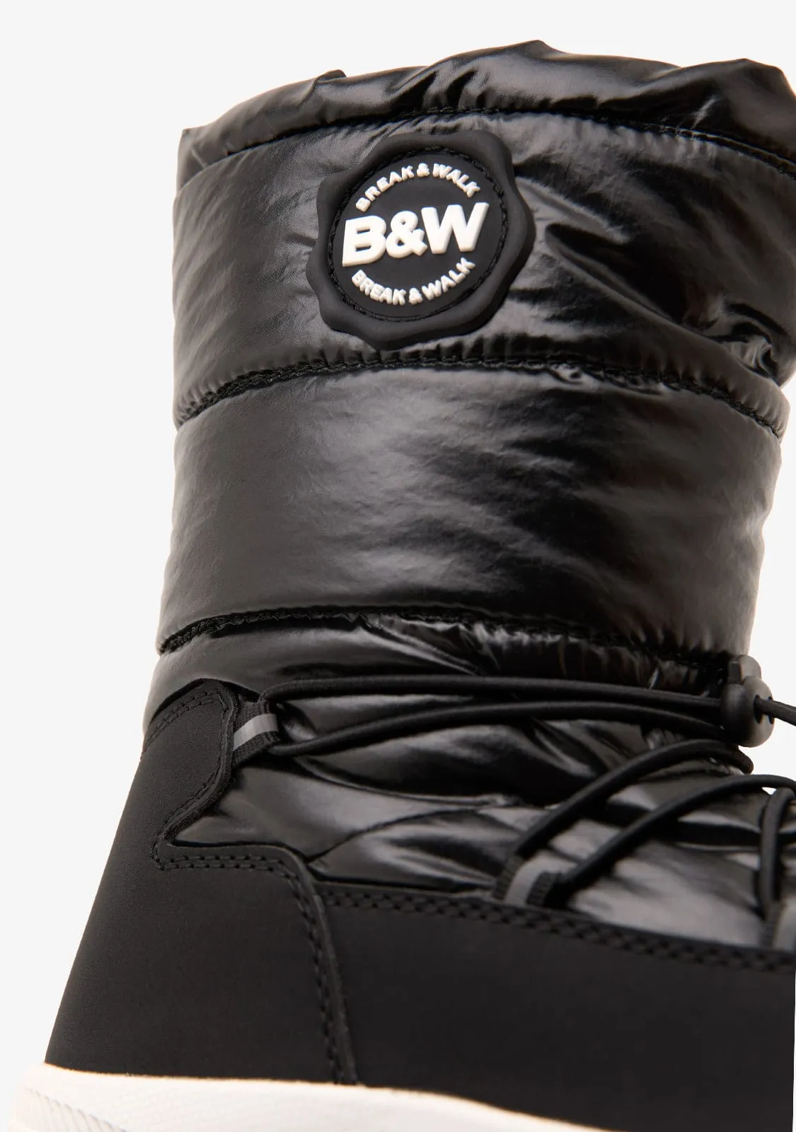 Black Track Padded Boots