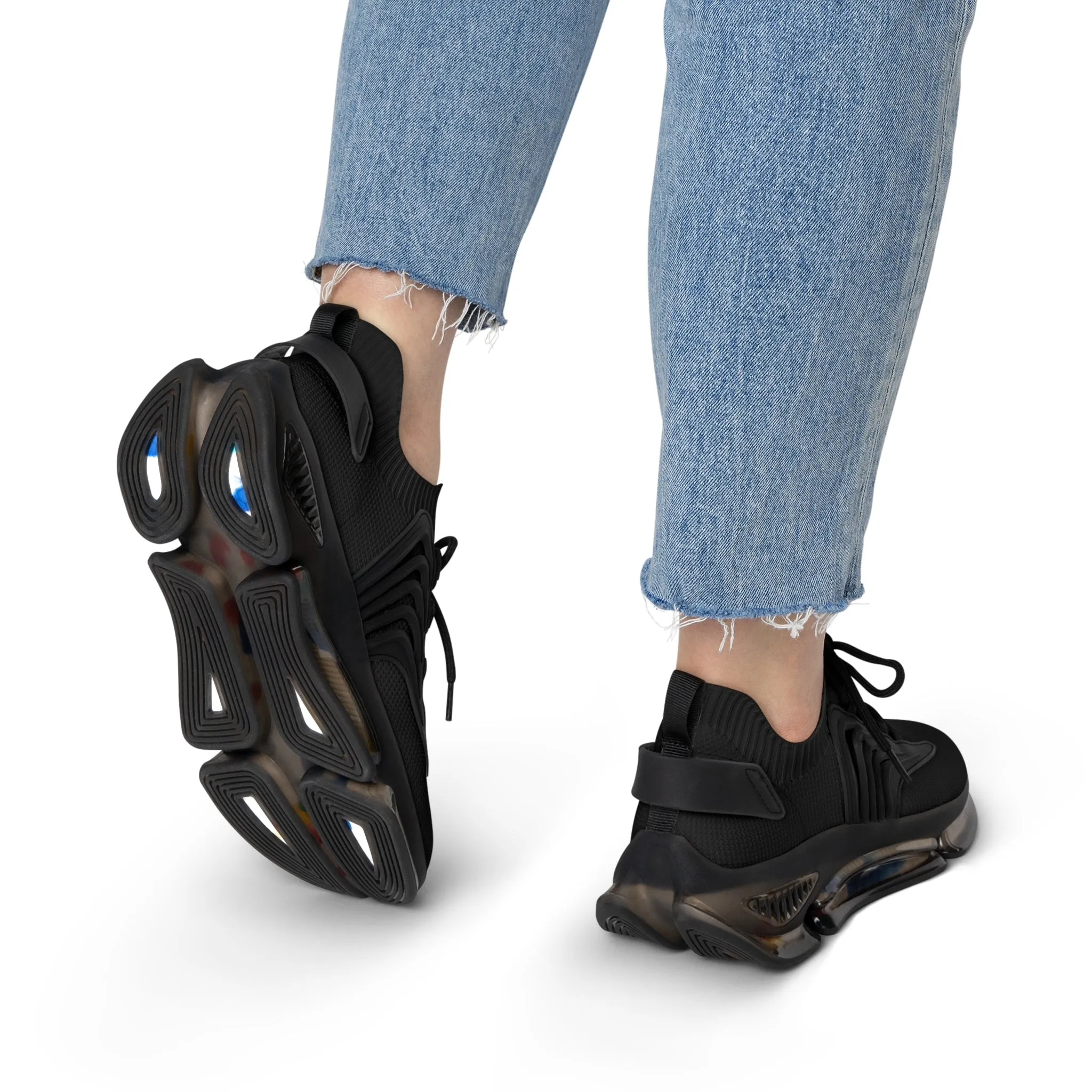 Black Women's Mesh Sneakers