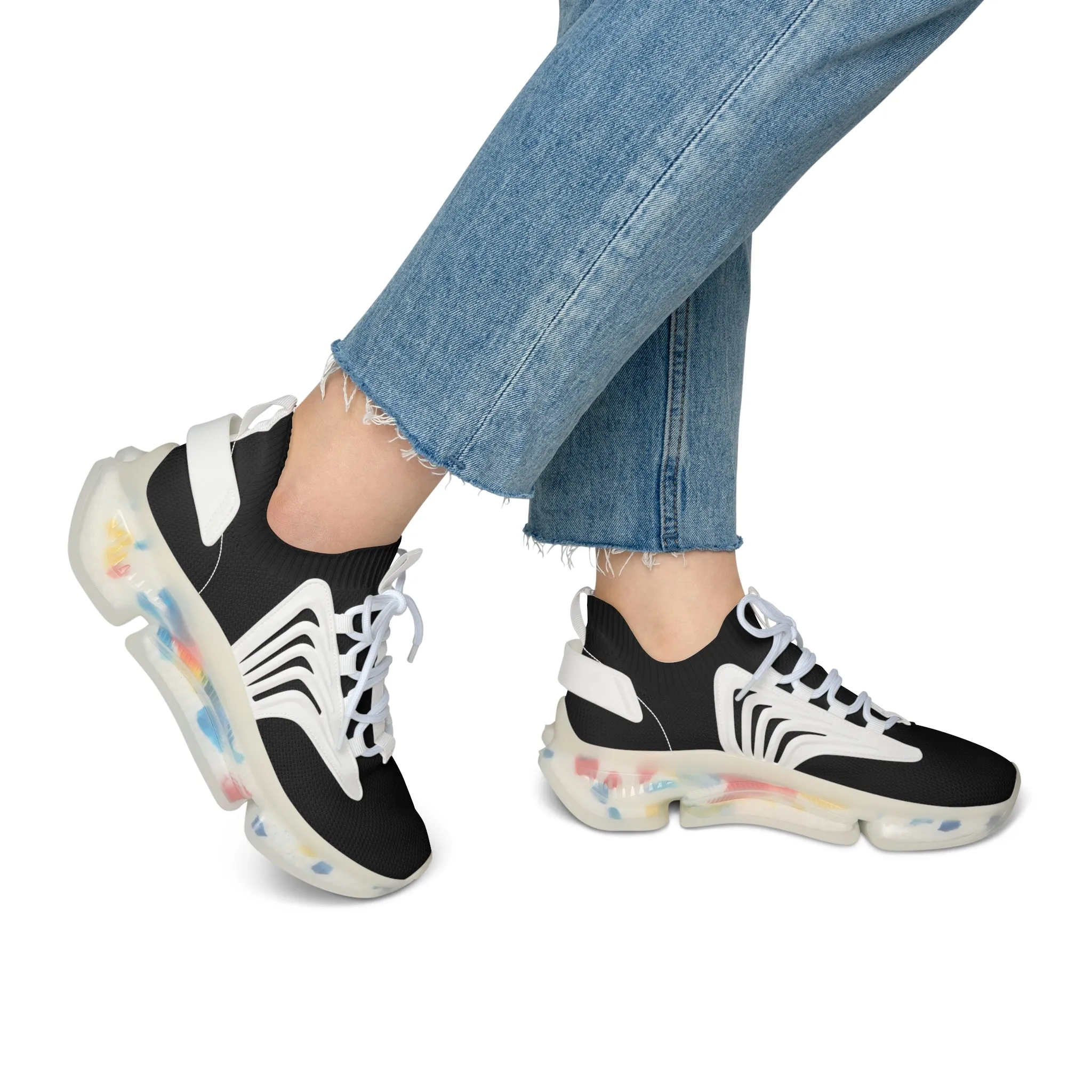 Black Women's Mesh Sneakers