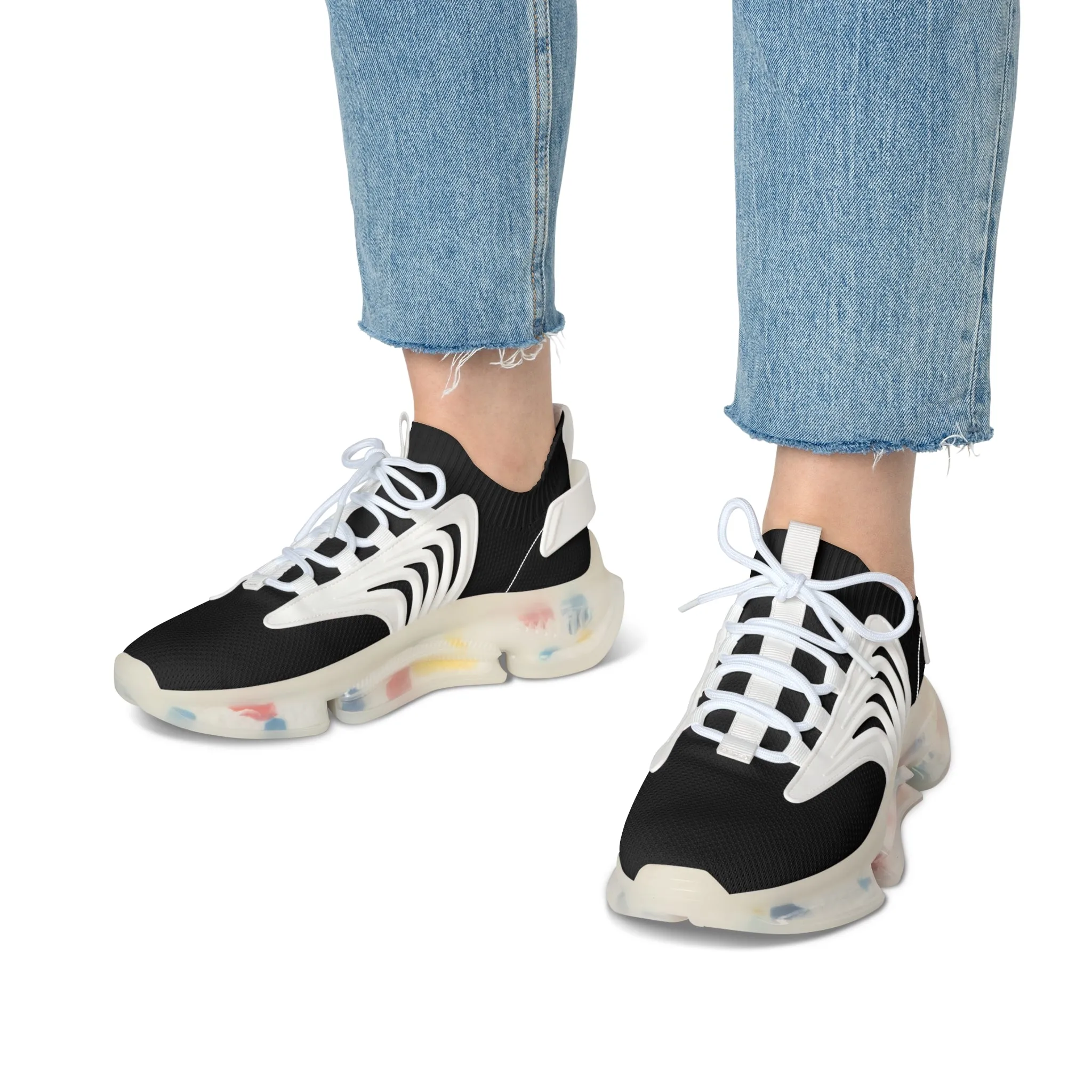 Black Women's Mesh Sneakers