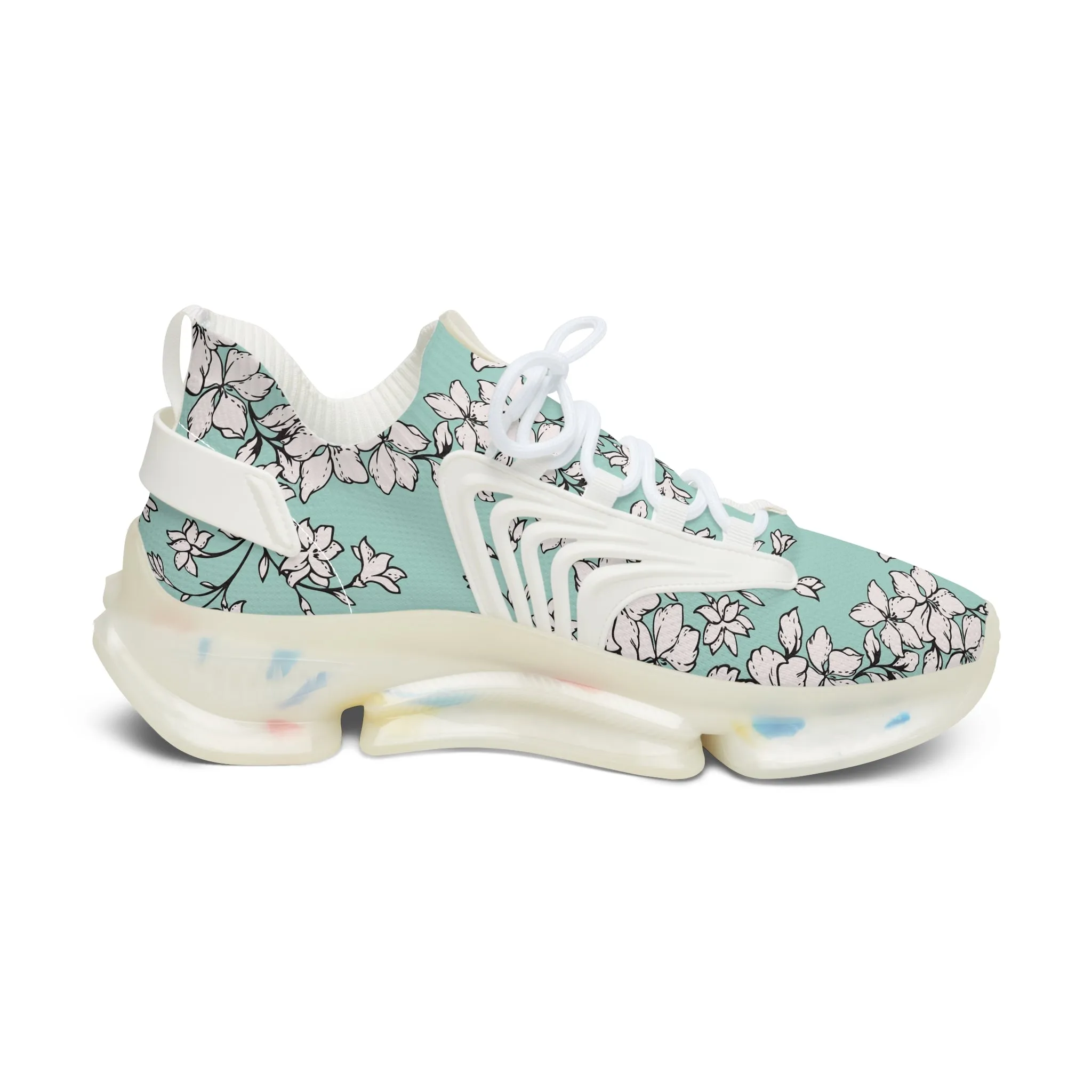 Blooming Flower Branches Women's Mesh Sneakers
