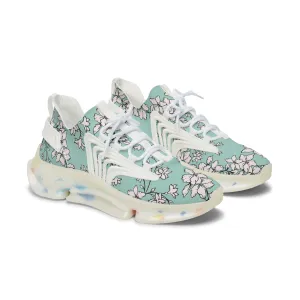 Blooming Flower Branches Women's Mesh Sneakers