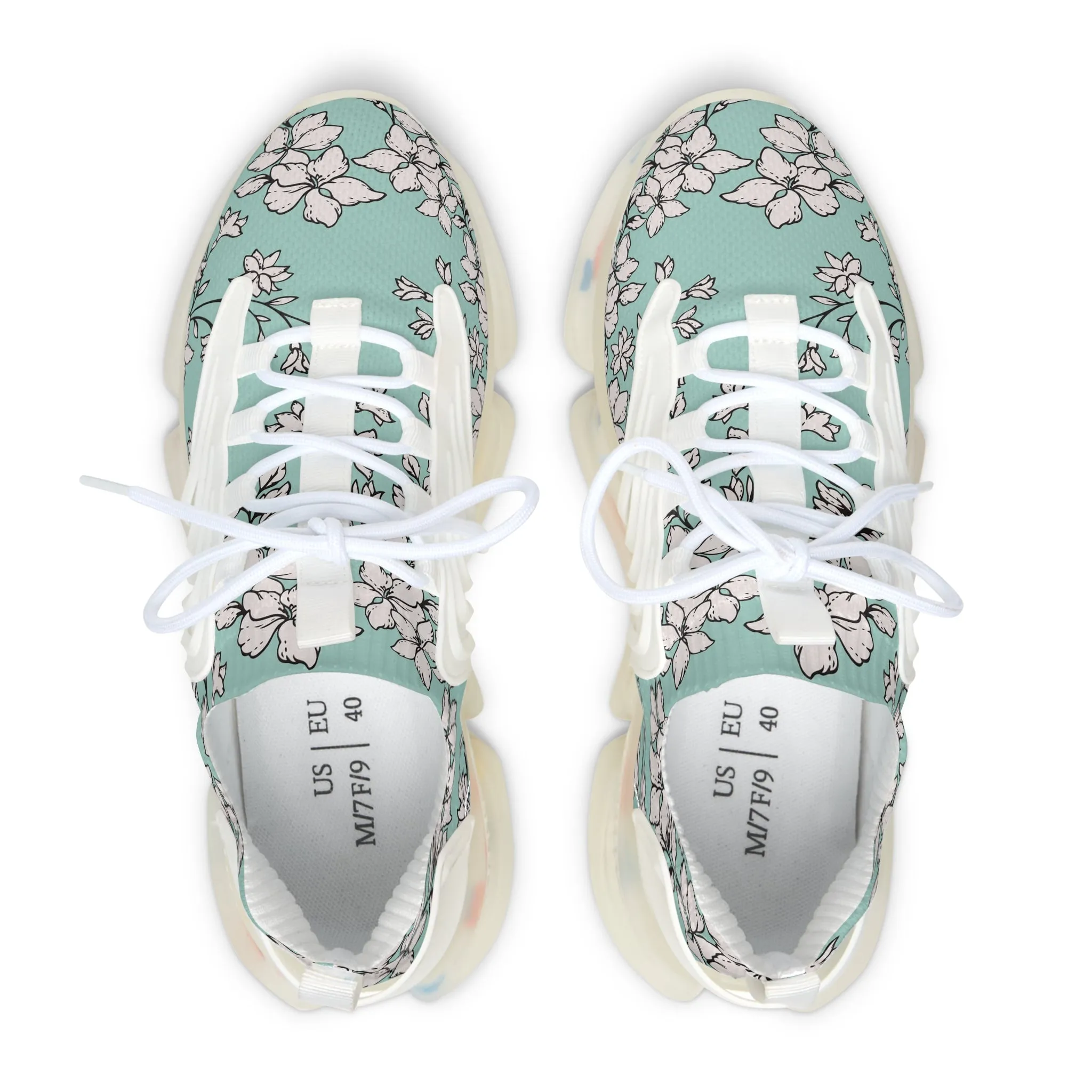 Blooming Flower Branches Women's Mesh Sneakers