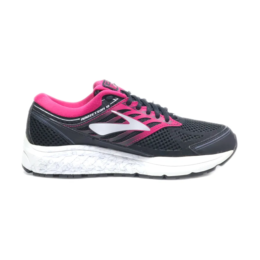 Brooks Addiction 13 Sport Shoes Fabric Black Colour For Men