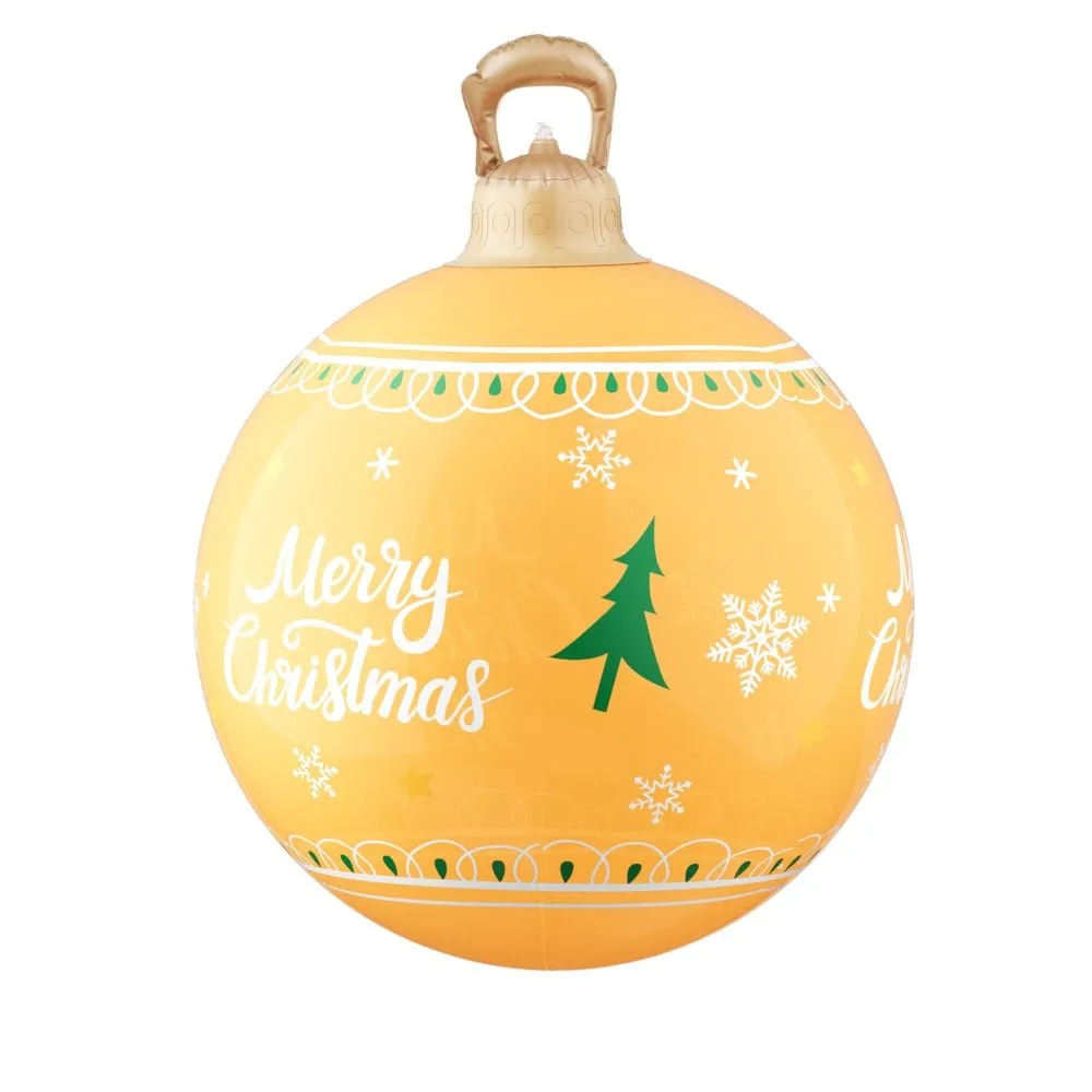 Christmas Inflatable Ball Led  60cm Decoration Giant Bauble Gold