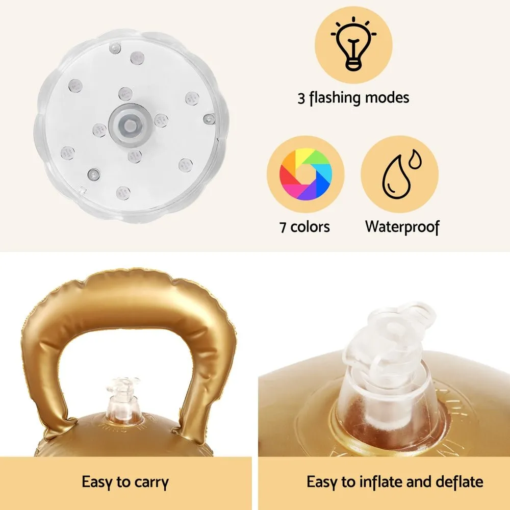 Christmas Inflatable Ball Led  60cm Decoration Giant Bauble Gold