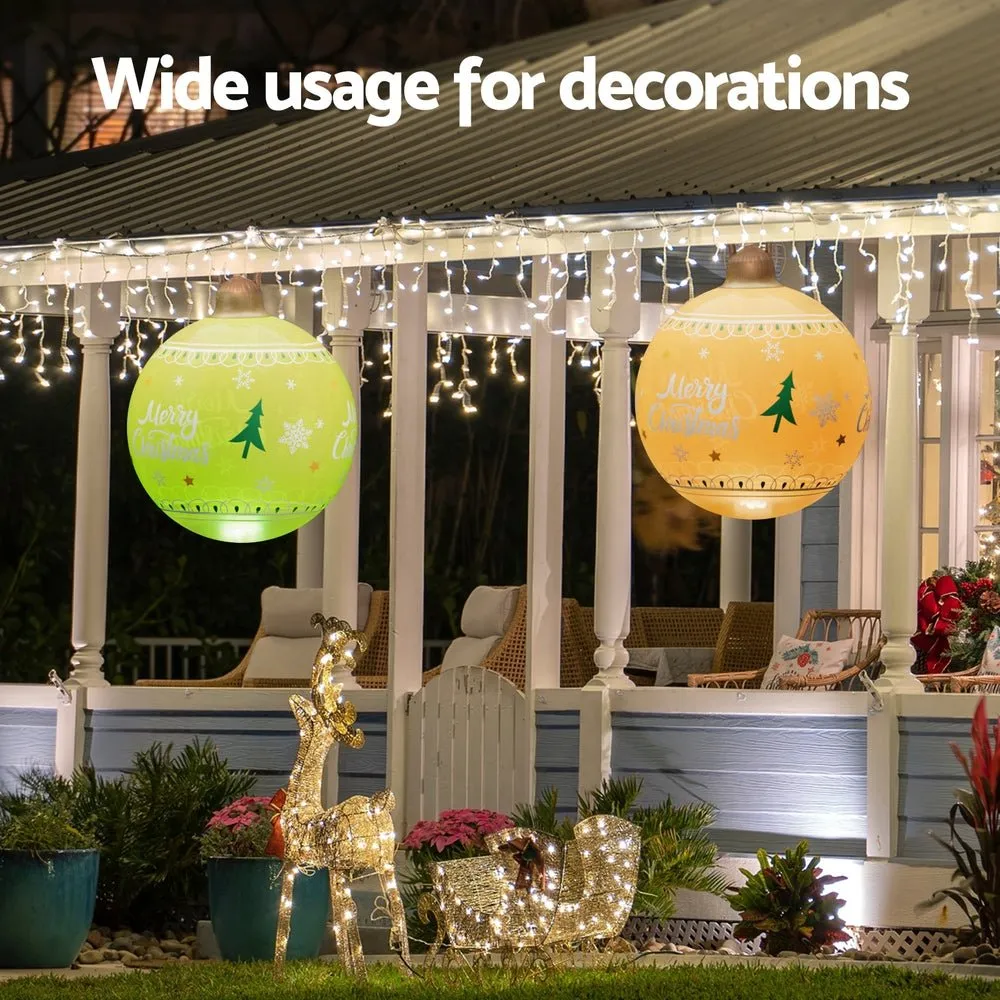 Christmas Inflatable Ball Led  60cm Decoration Giant Bauble Gold