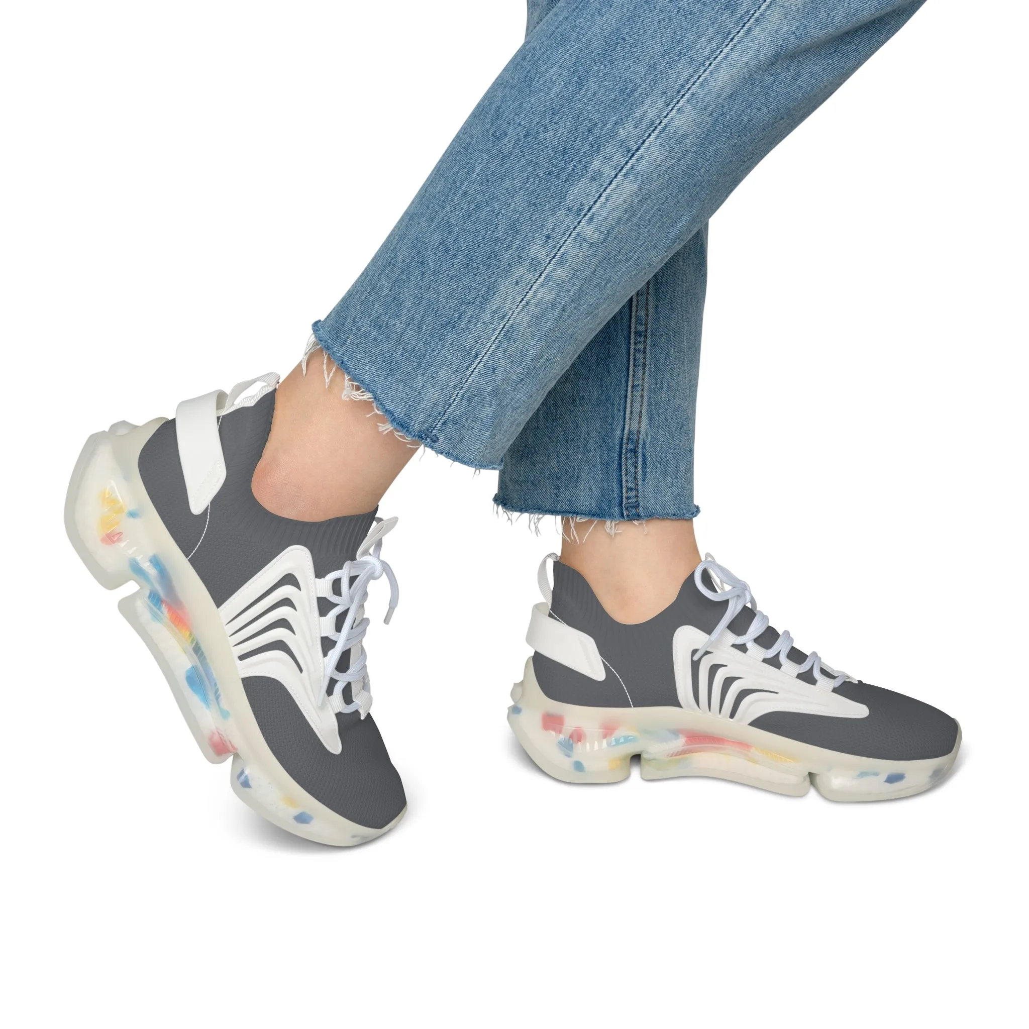 Dark Gray Women's Mesh Sneakers
