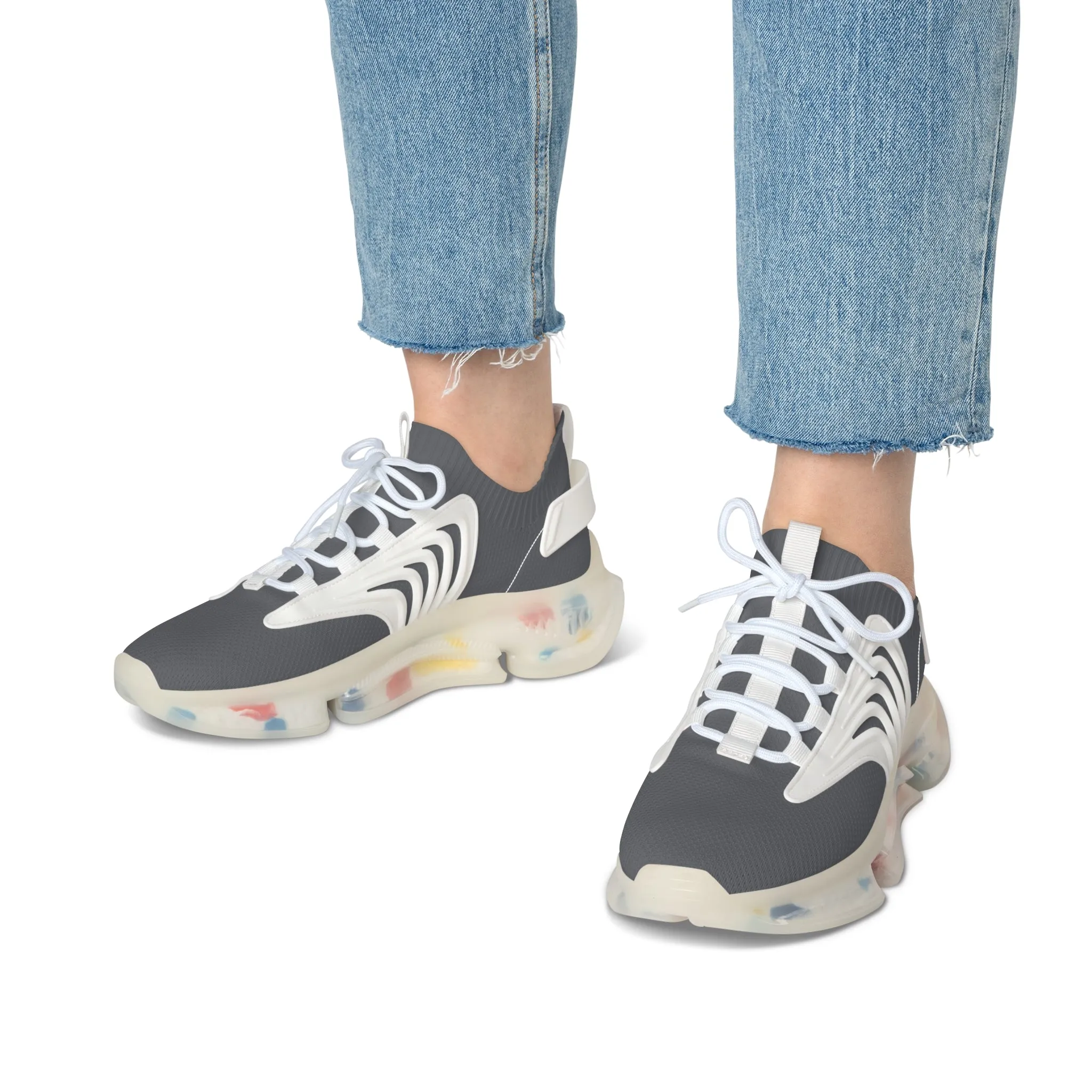 Dark Gray Women's Mesh Sneakers