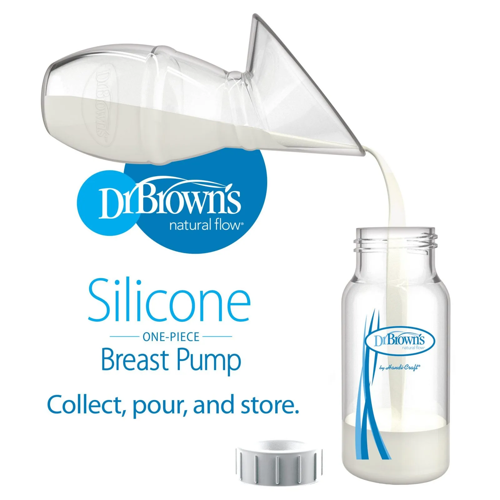 Dr. Brown's - One-Piece Silicone Breast Pump Set