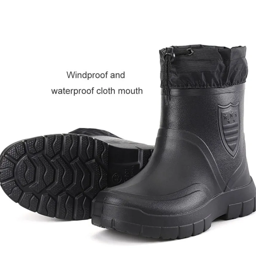 Groovywish Men Snow Boots Waterproof Warm Orthopedic Shoes