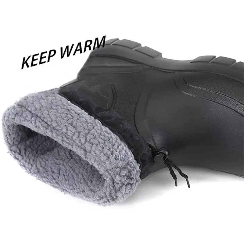 Groovywish Men Snow Boots Waterproof Warm Orthopedic Shoes