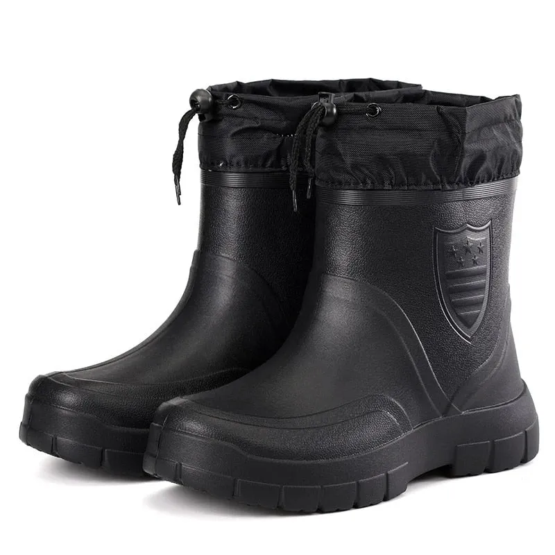 Groovywish Men Snow Boots Waterproof Warm Orthopedic Shoes