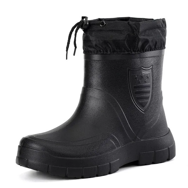 Groovywish Men Snow Boots Waterproof Warm Orthopedic Shoes
