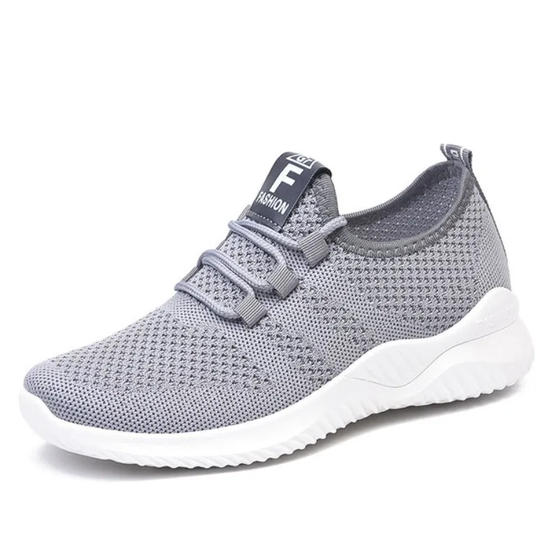 GroovyWish Women Orthopedic Shoes Comfy Elastic Mesh Round Toe Running Sneakers