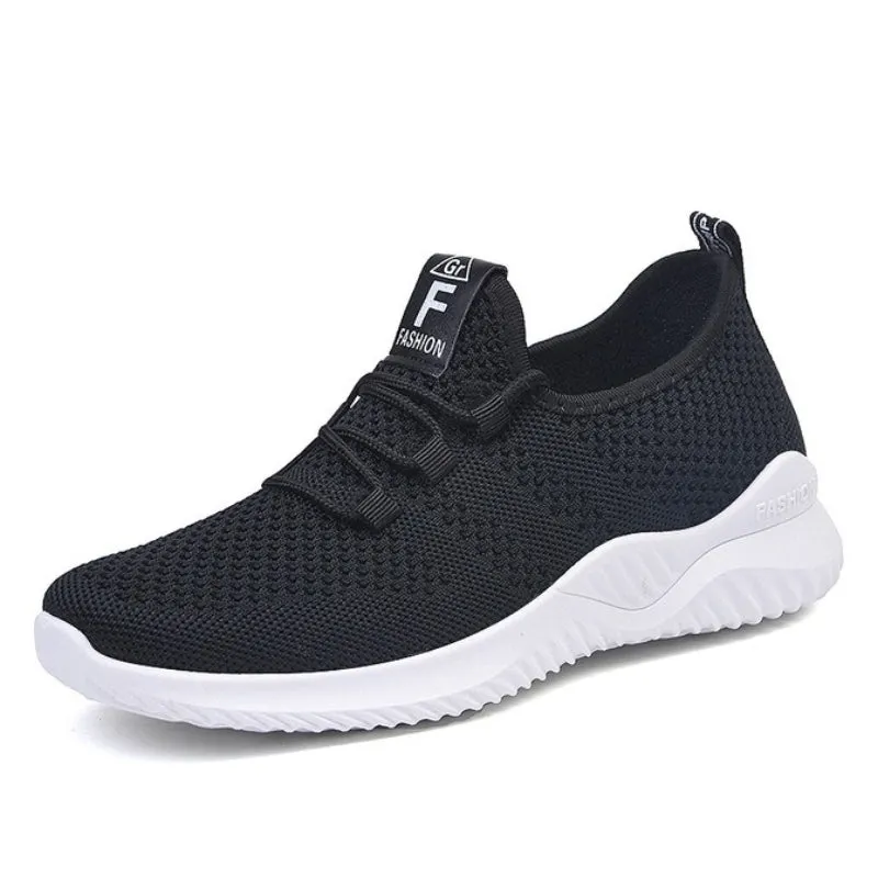 GroovyWish Women Orthopedic Shoes Comfy Elastic Mesh Round Toe Running Sneakers