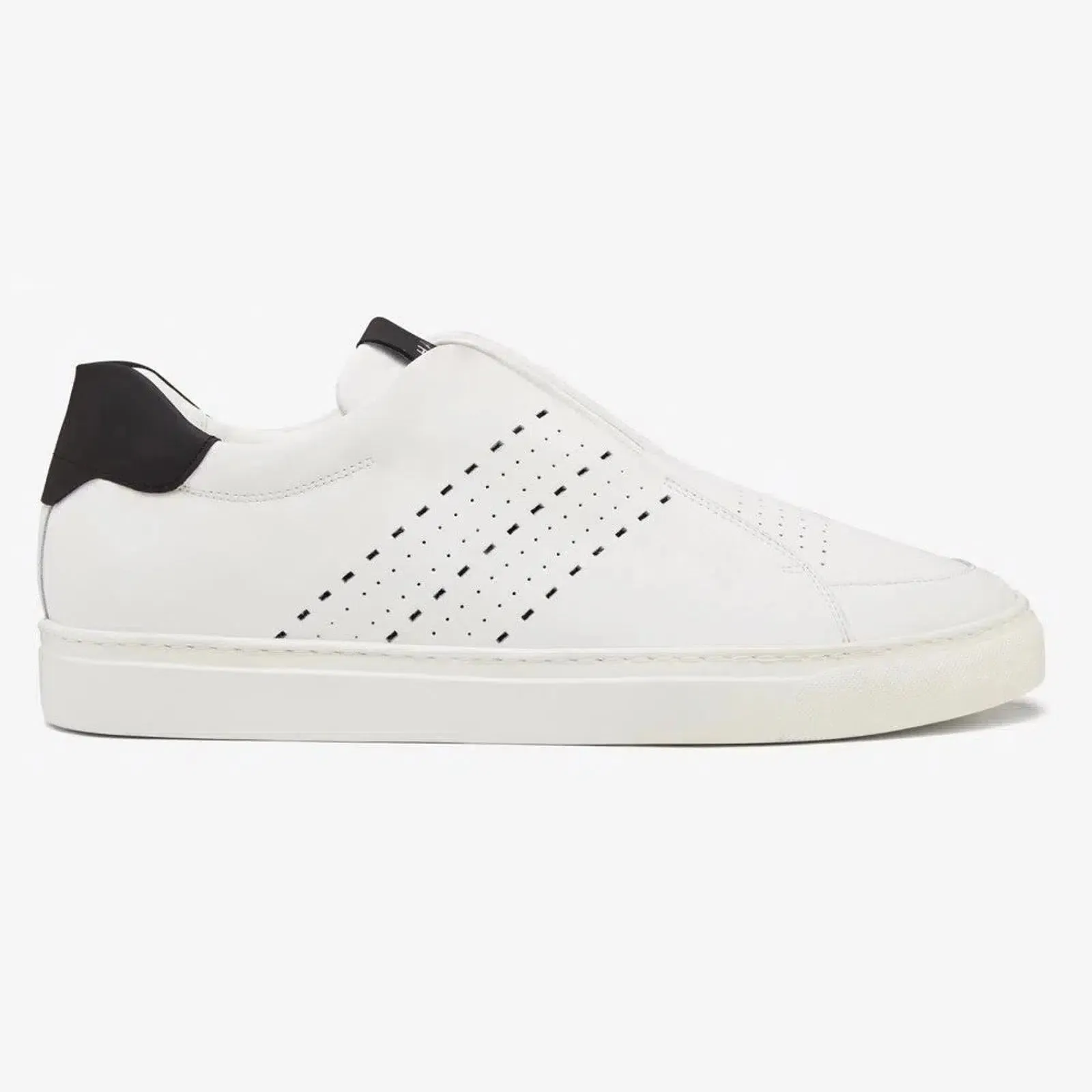 Harrys Of London Track Tech Leather Trainer White-Black