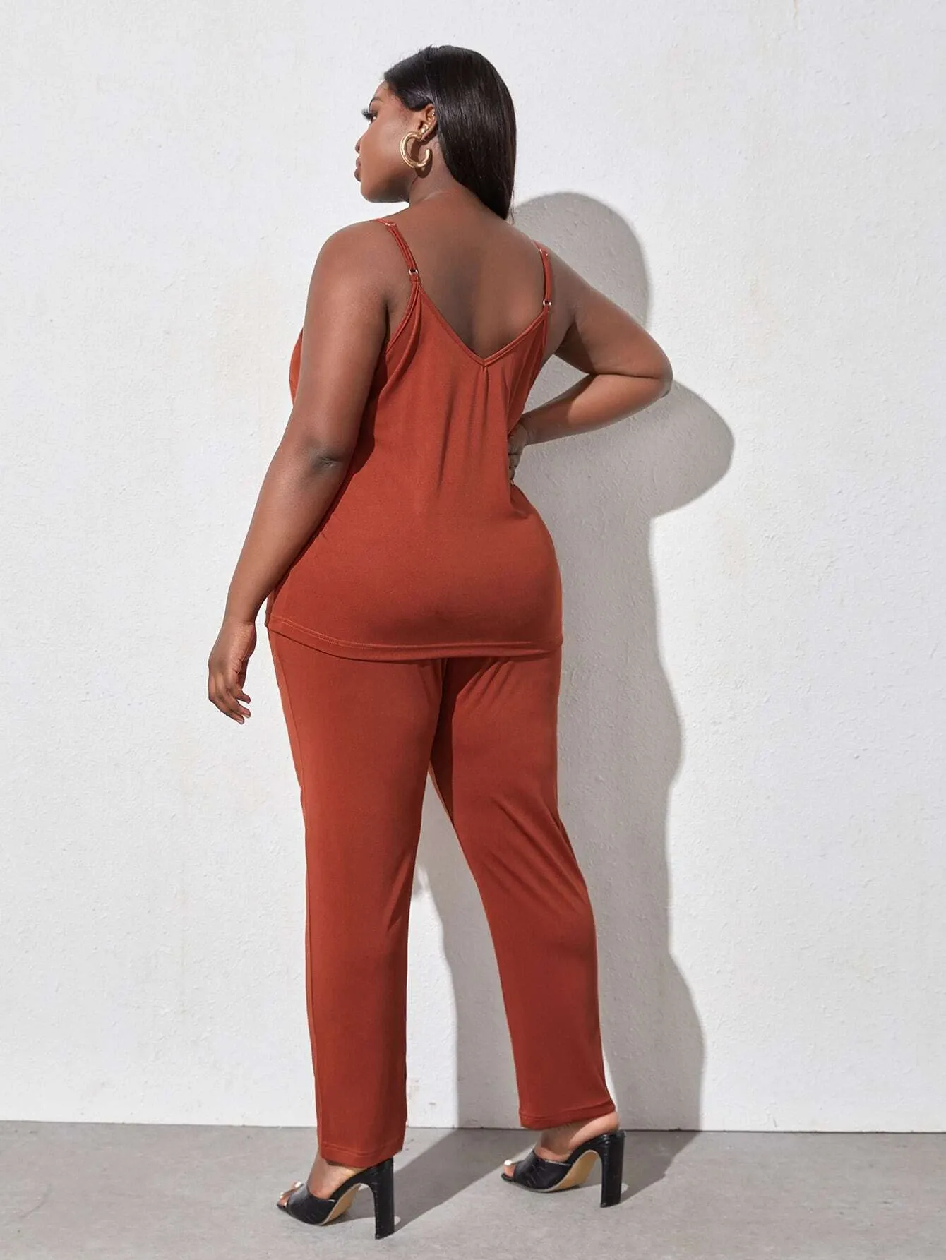 Jerrika Pants Set - Chocolate