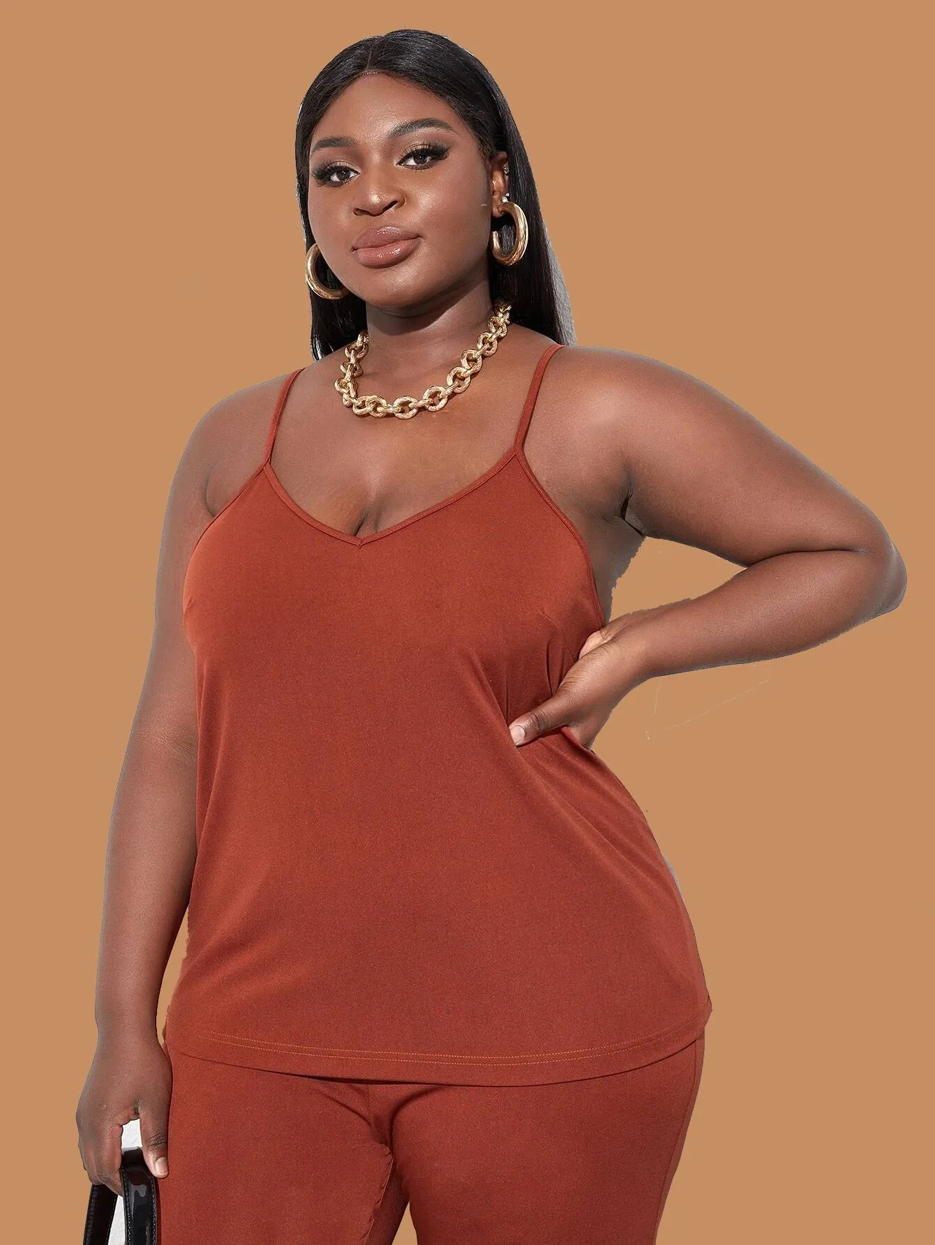 Jerrika Pants Set - Chocolate