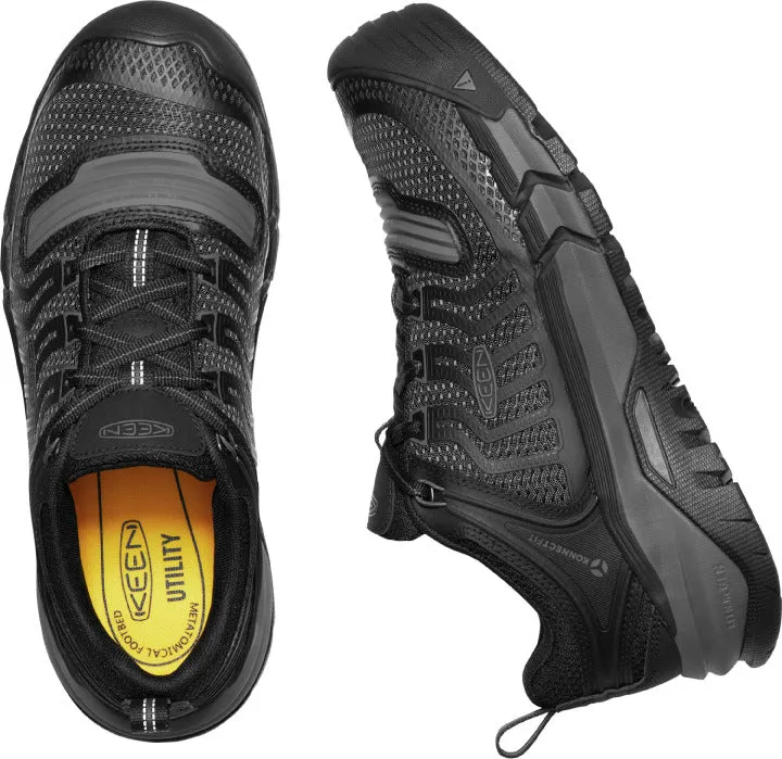 'Keen Utility' Men's Kansas City Low KBF EH WP Carbon Toe - Black / Gunmetal