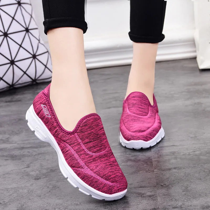 Knit Detail Stretch Slip on Pumps Shoes