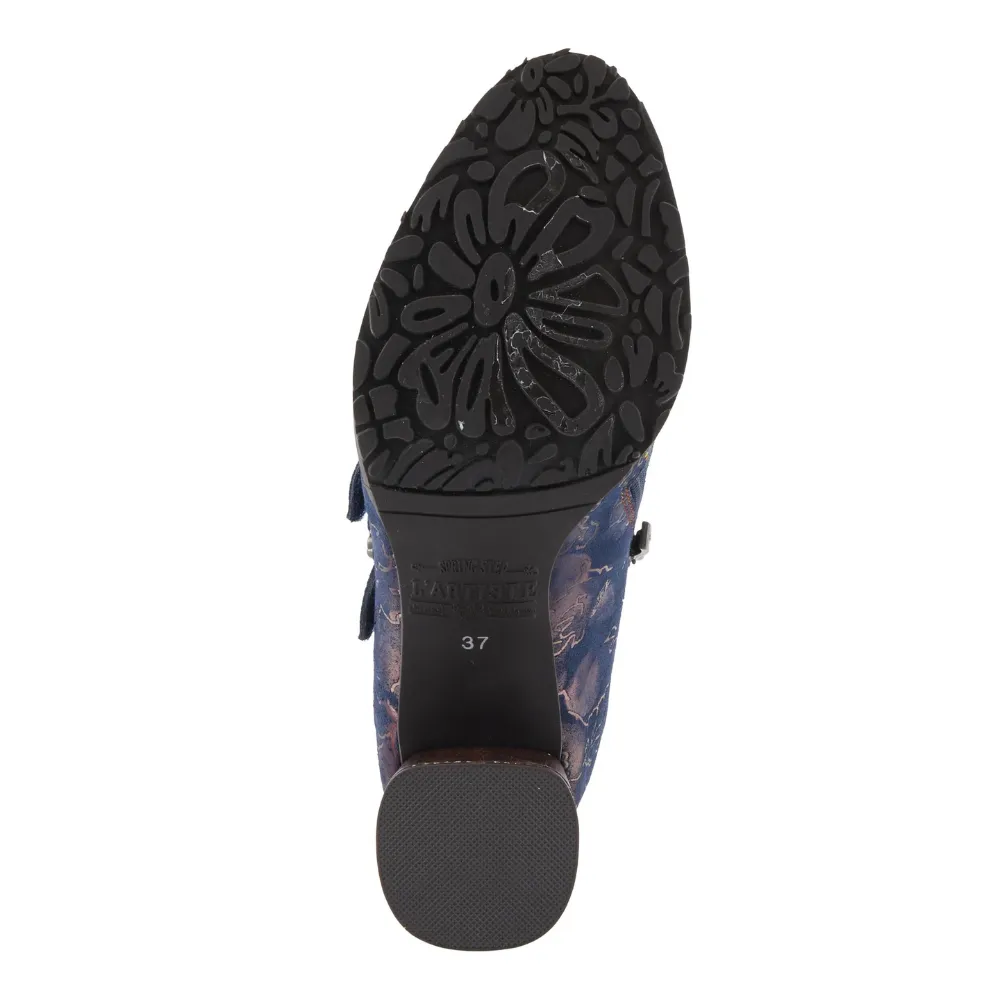 L'artiste By Spring Step Maisiana Navy Multi Suede Pump (Women's)