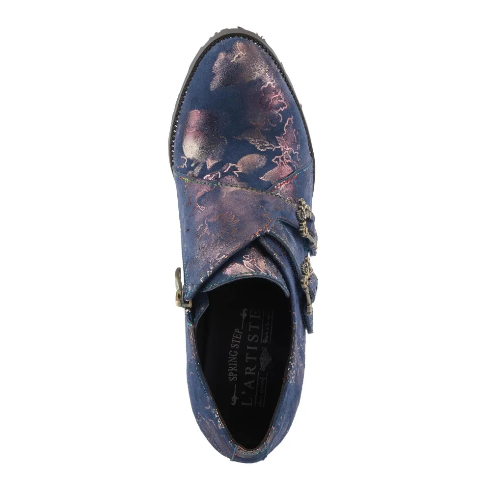 L'artiste By Spring Step Maisiana Navy Multi Suede Pump (Women's)
