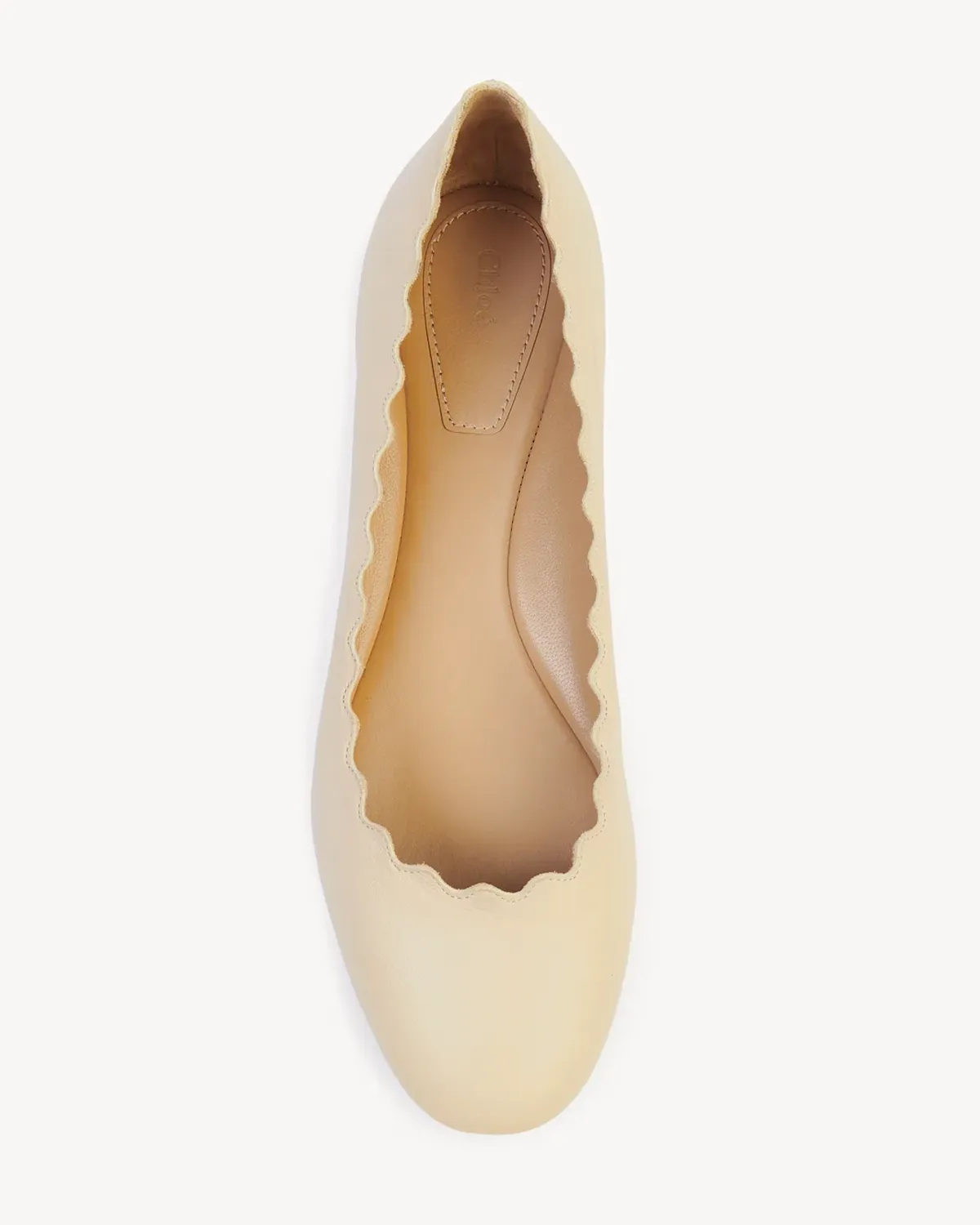 Lauren Ballet Flat in Pearl Grey