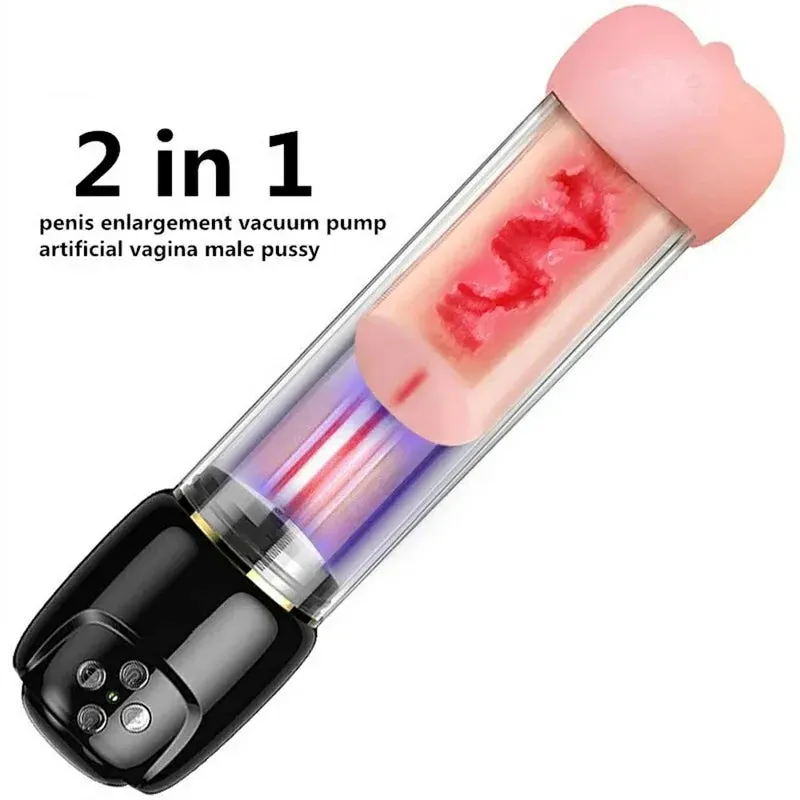 LCD Screen Negative Pressure Stretch Penis Trainer