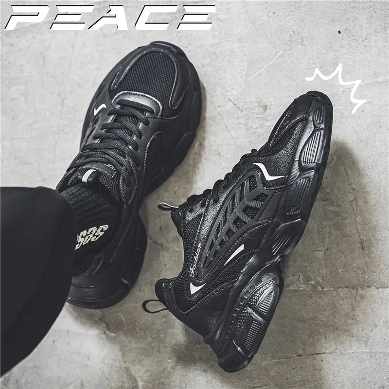 Men's Mesh Breathable Thick-Soled Sports Shoes