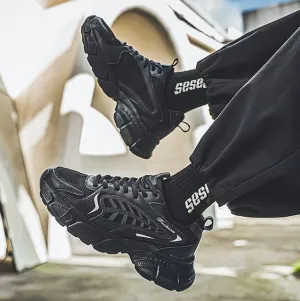 Men's Mesh Breathable Thick-Soled Sports Shoes