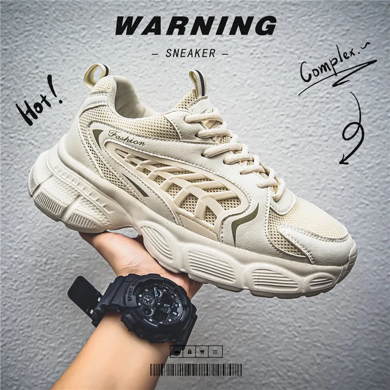 Men's Mesh Breathable Thick-Soled Sports Shoes