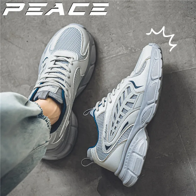 Men's Mesh Breathable Thick-Soled Sports Shoes