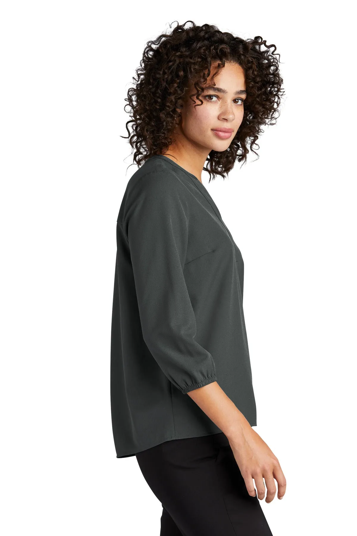 MERCER METTLE™ Women's Stretch Crepe 3/4-Sleeve Blouse MM2011