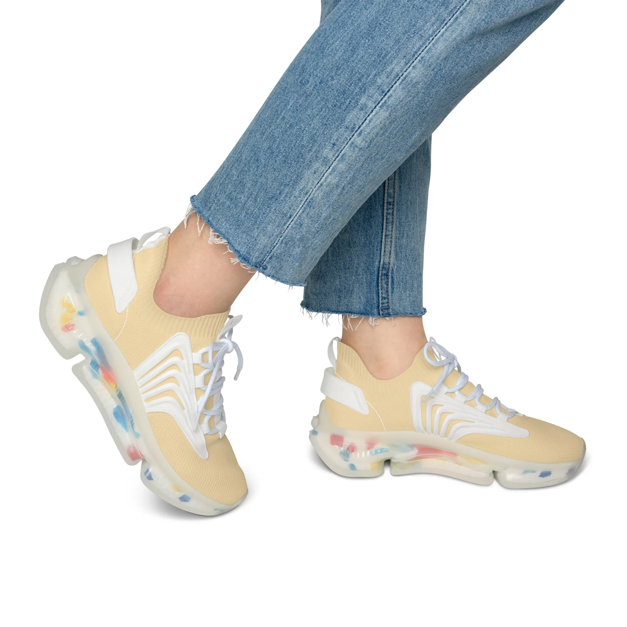 Peach Women's Mesh Sneakers