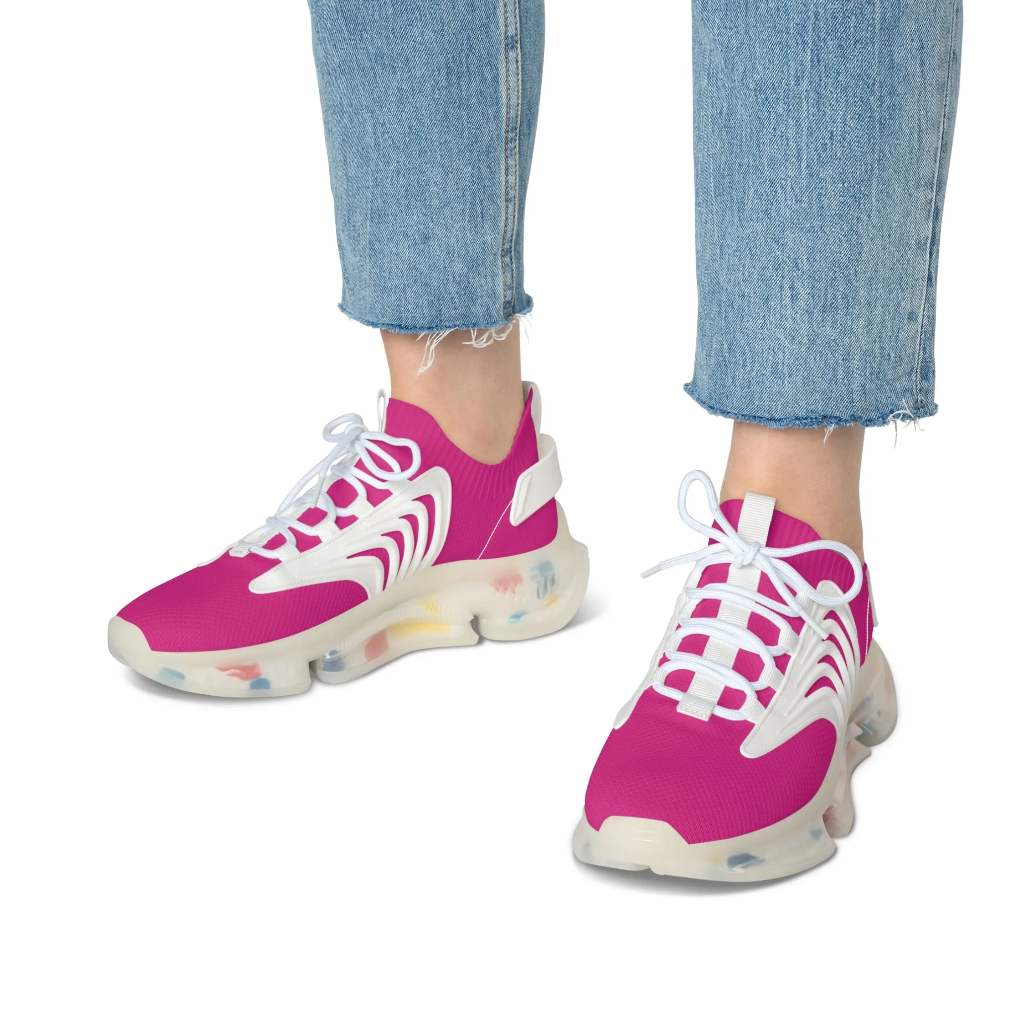 Pink Women's Mesh Sneakers