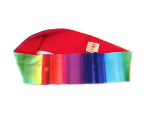 Rainbow Stripe Super Slim Pump Waist Band Pouch