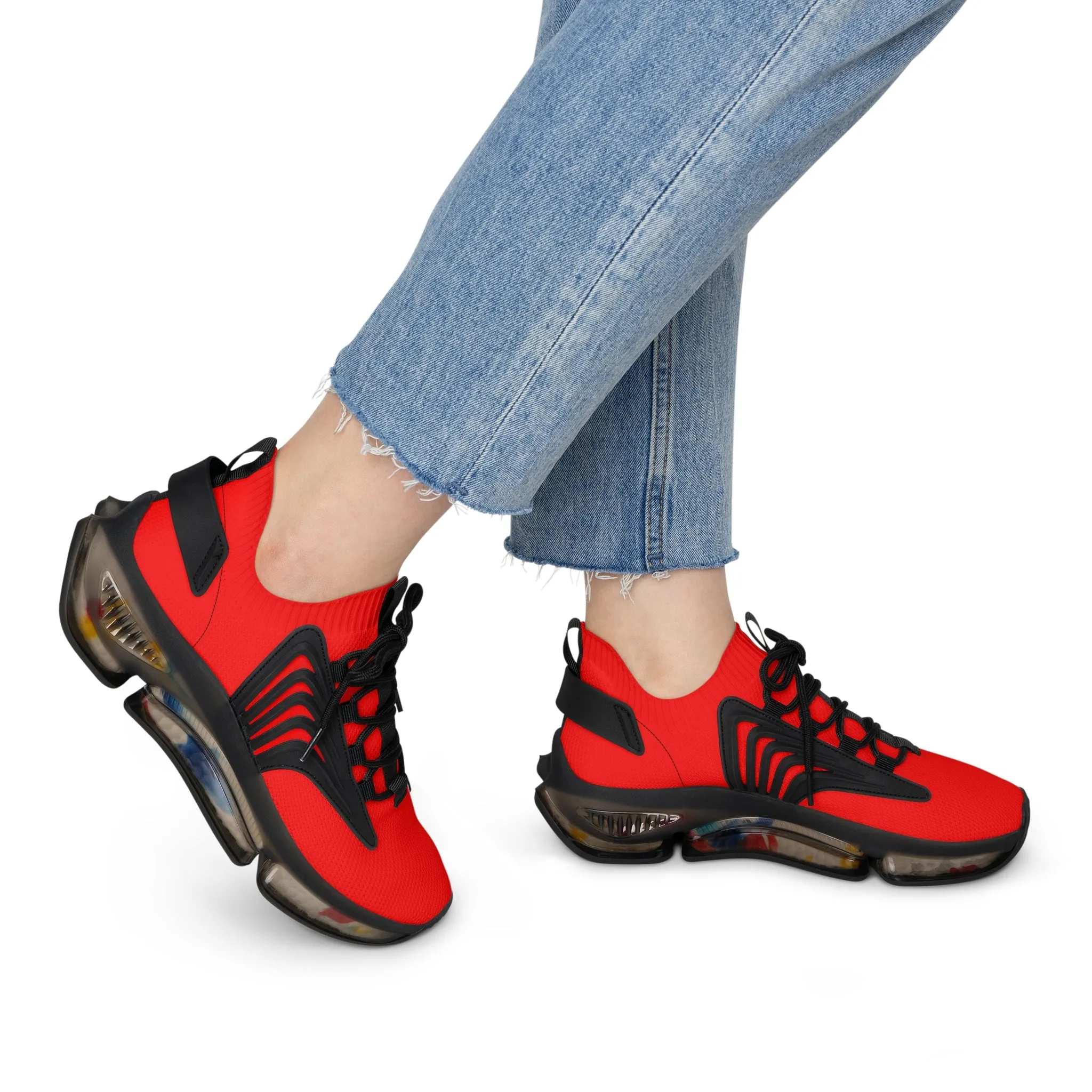 Red Women's Mesh Sneakers