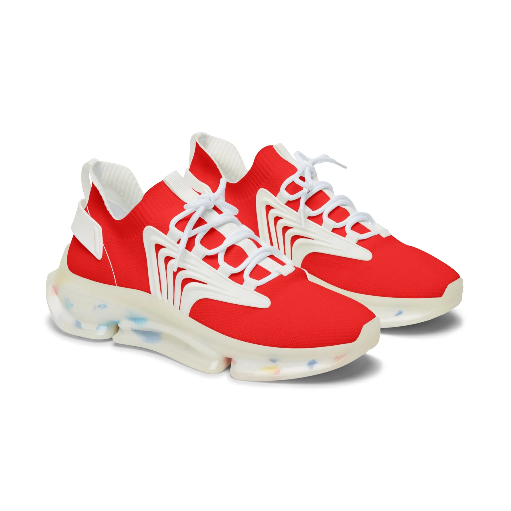 Red Women's Mesh Sneakers