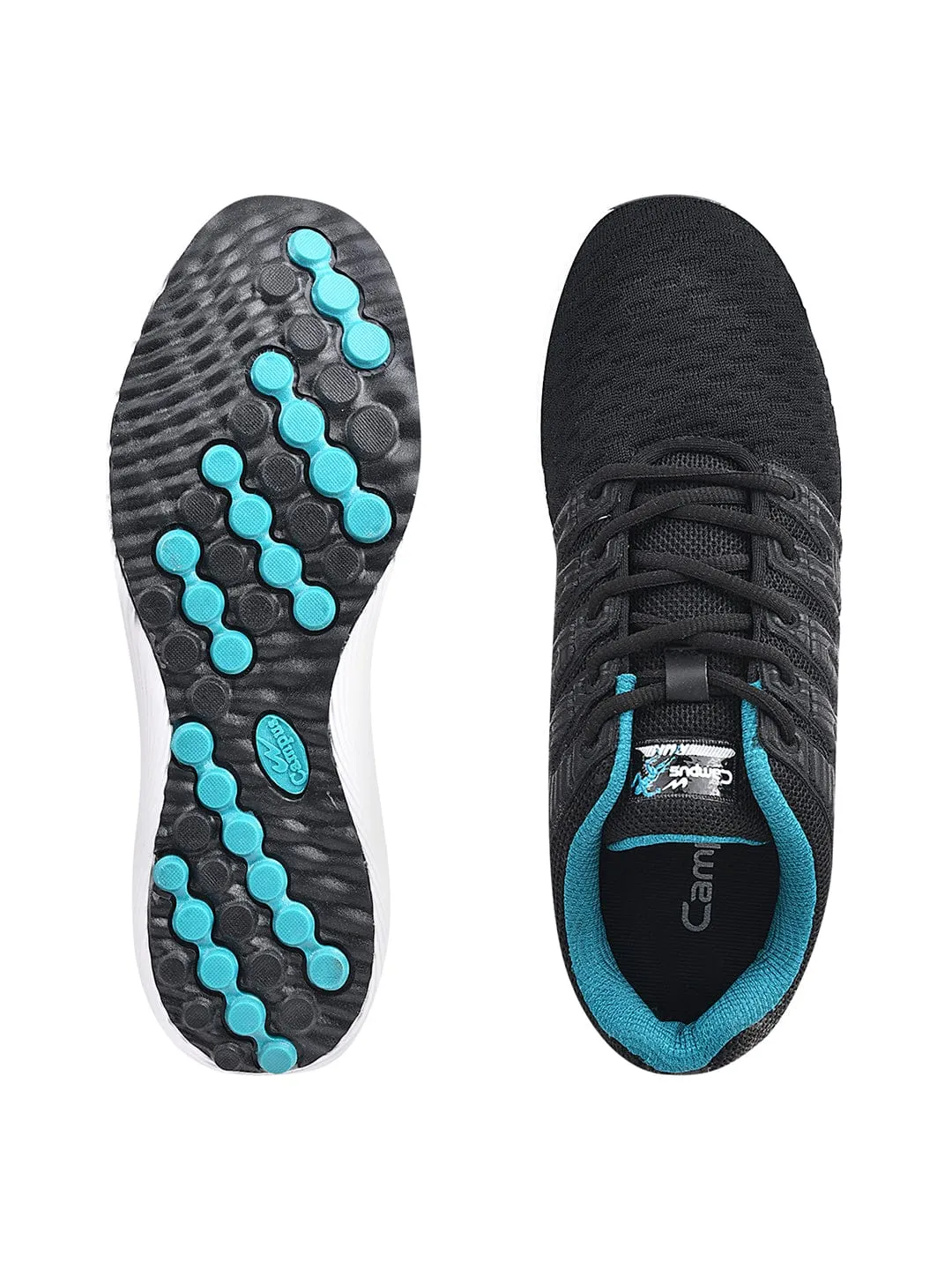 REON Men's Black Running Shoes