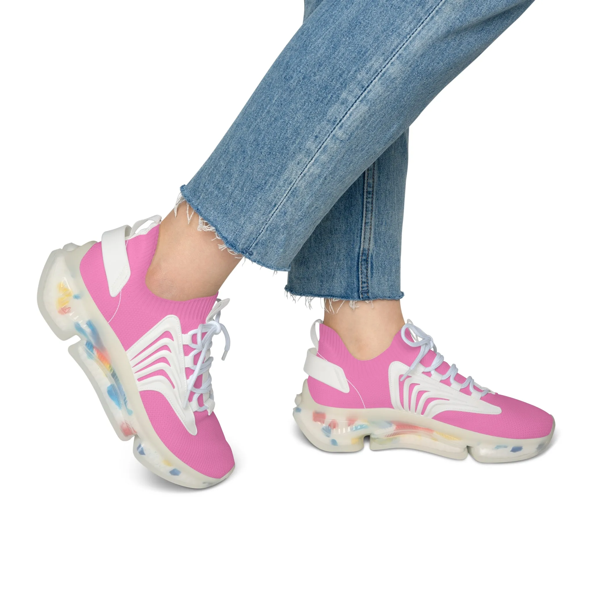 Rose Pink Women's Mesh Sneakers