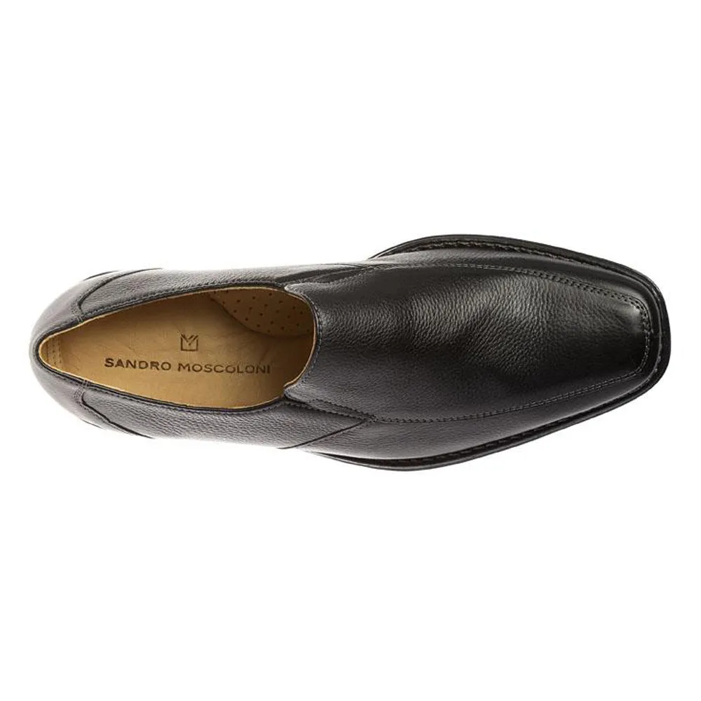 Sandro Moscoloni Renzo Black Leather Venetian Loafer