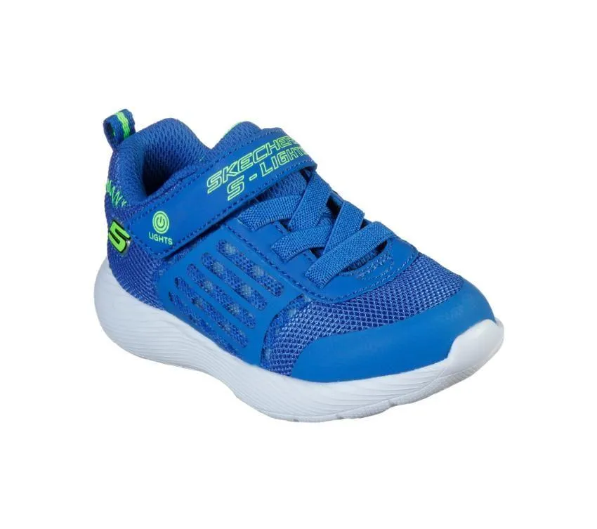 SKECHERS INFANT DYNA-LIGHTS - BLUE/LIME