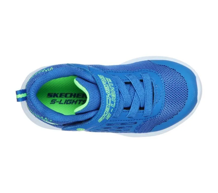SKECHERS INFANT DYNA-LIGHTS - BLUE/LIME